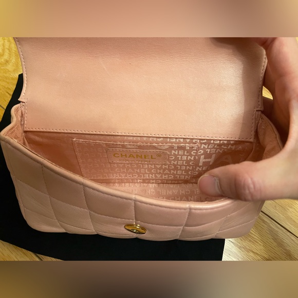 Chanel pink chocolate bar flap bag - Picture 9 of 12